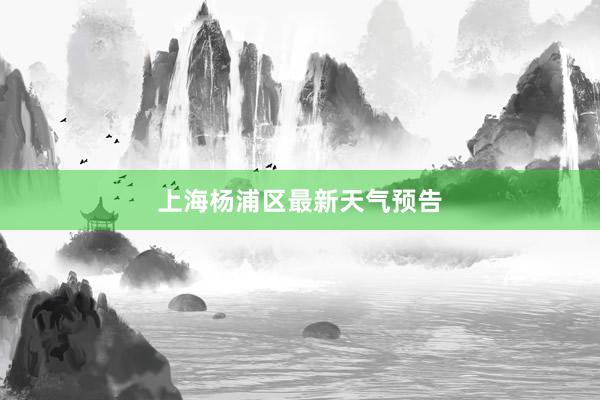 上海杨浦区最新天气预告